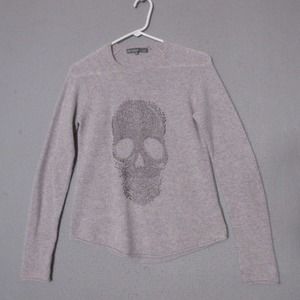 Gray Skull Sweater
